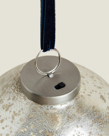 DECORAZIONE DI PALLINE DI VETRO LUMINOSE DI NATALE 