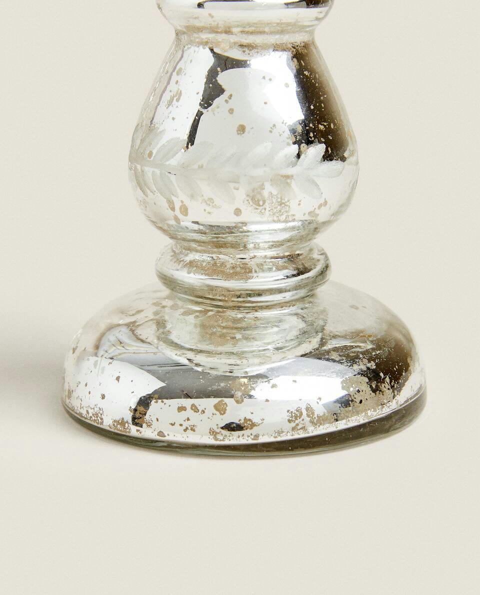 Candelabro de cristal geométrico 