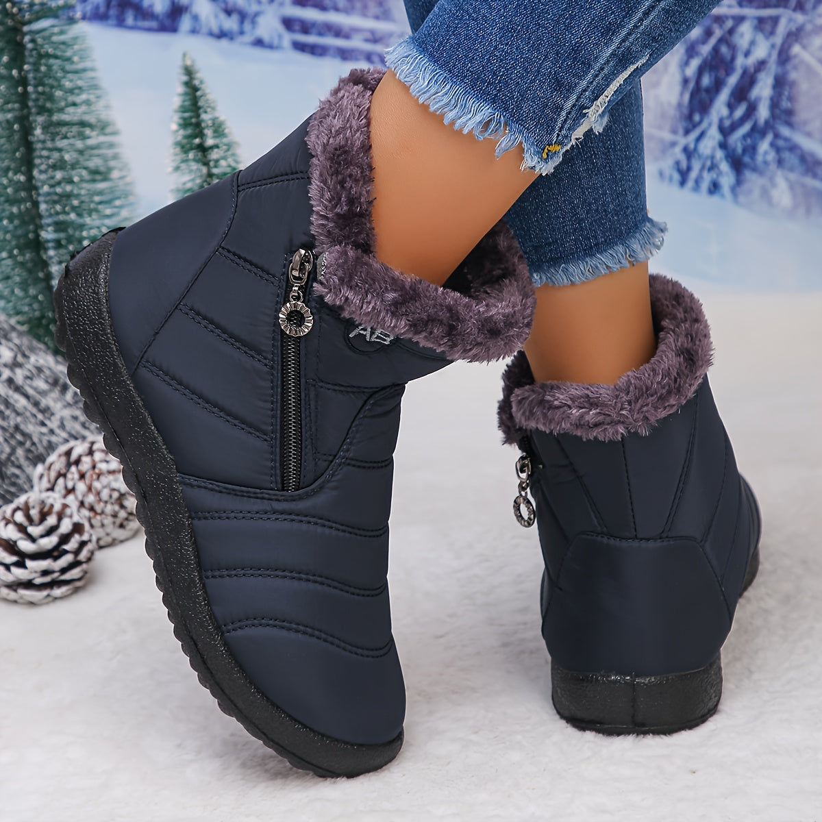 🔥Last Day Promotion 50% OFF - Women's Cozy Winter Waterproof Anti-Slip Orthopedic Boots