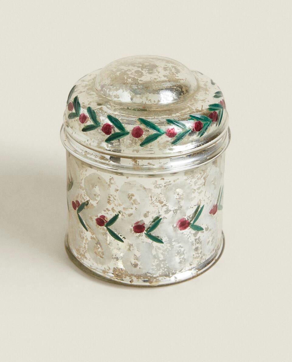 SCATOLA DI VETRO MERCURIZZATO DI NATALE 