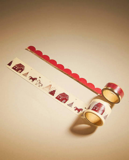 NASTRO ADESIVO NATALIZIO PER BAMBINI (CONFEZIONE DA 2) 