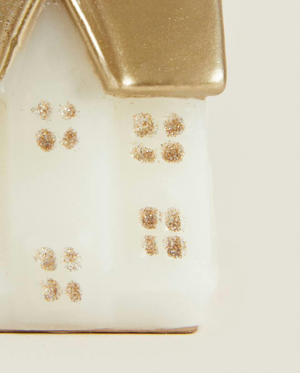 CANDELA DECORATIVA PER LA CASA DI NATALE 