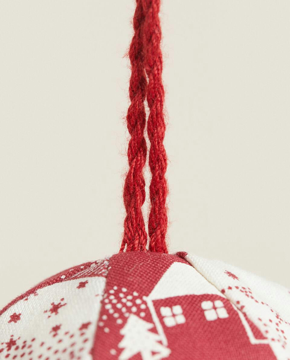 PAQUETE DE ADORNOS NAVIDEÑOS DE PATCHWORK (PAQUETE DE 2) 