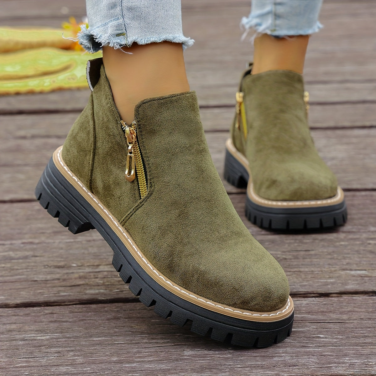 🔥Last Day Promotion 50% OFF - Women's Chunky Platform Ankle Boots