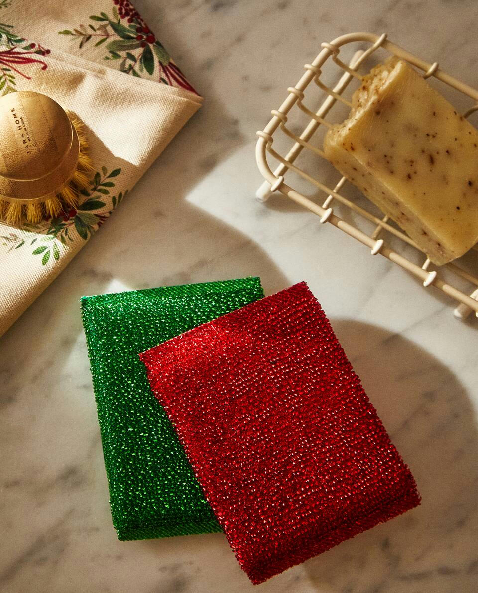 PACK OF CHRISTMAS SCOURERS (PACK OF 2)