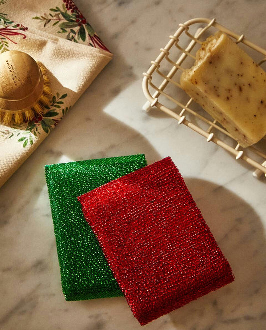 CONFEZIONE DI SPUGNE NATALIZIE (CONFEZIONE DA 2) 