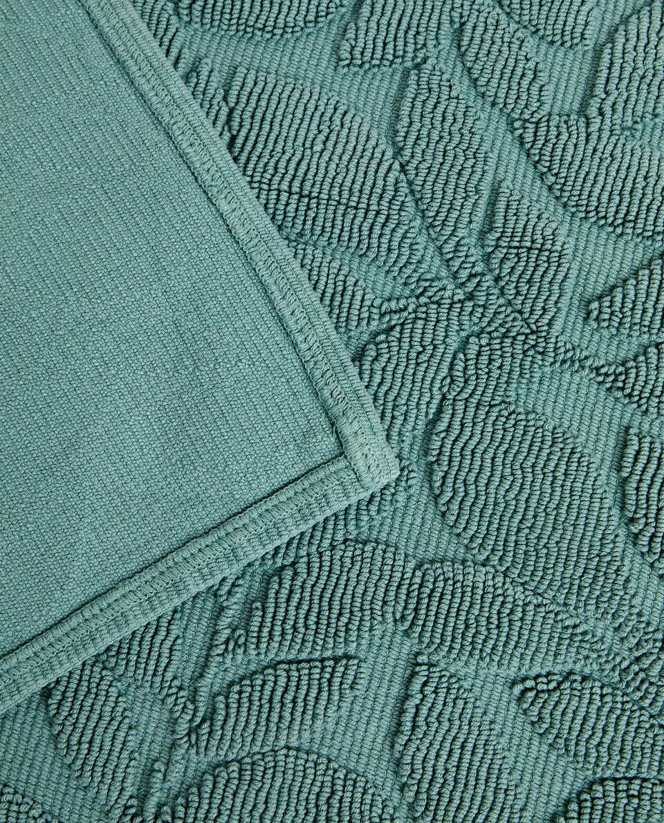 ALFOMBRA DE BAÑO JACQUARD VEGETAL 