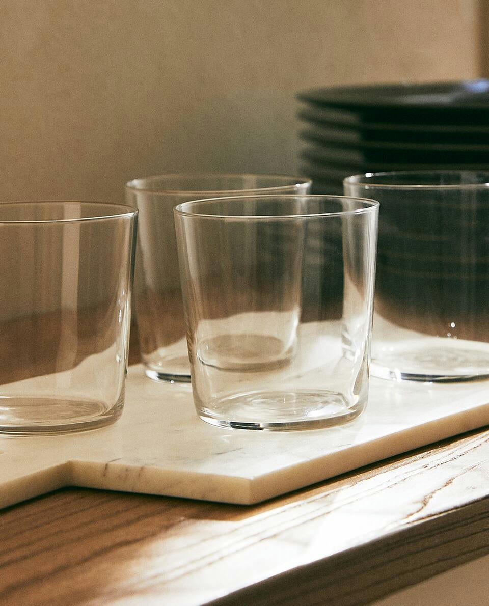 VASOS DE VIDRIO PARA REFRESCOS (PAQUETE DE 4) 