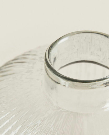 VASO IN VETRO CON LINEE 