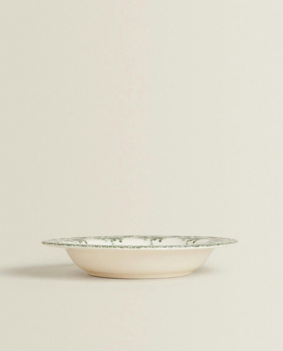 PLATO HONDUREÑO DE LOZA FLORAL 