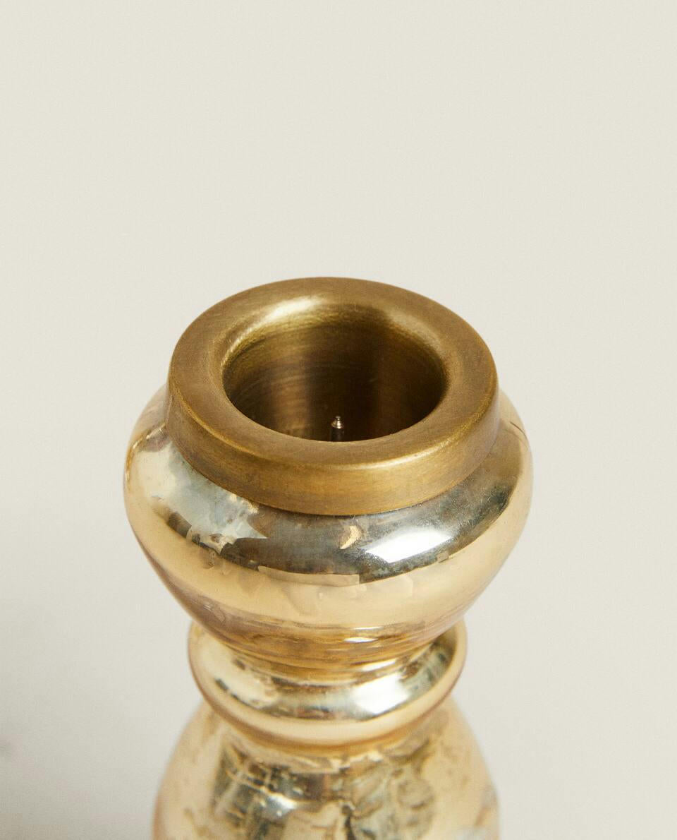 Candelabro de cristal geométrico 