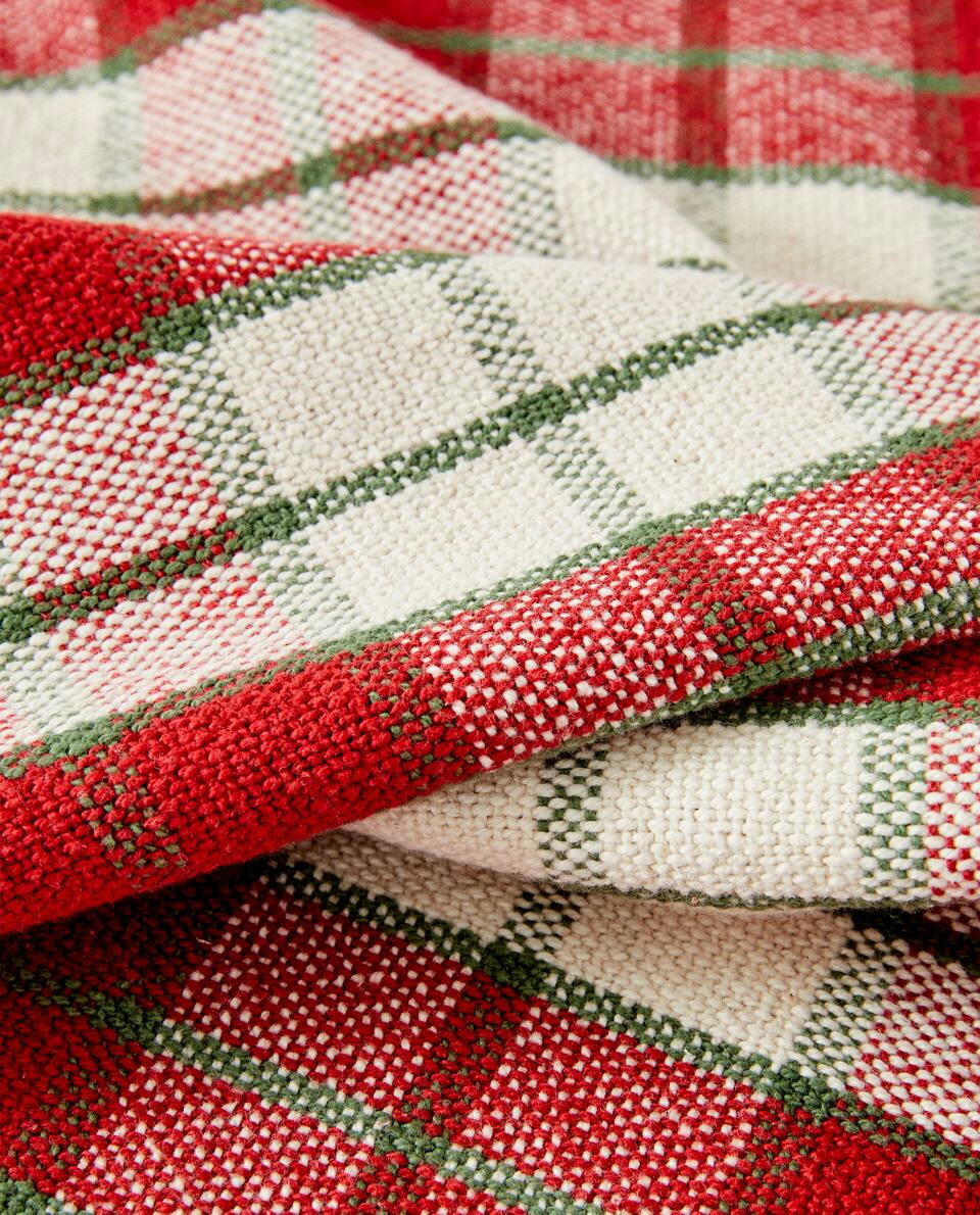 TOVAGLIA DI COTONE TARTAN DI NATALE 