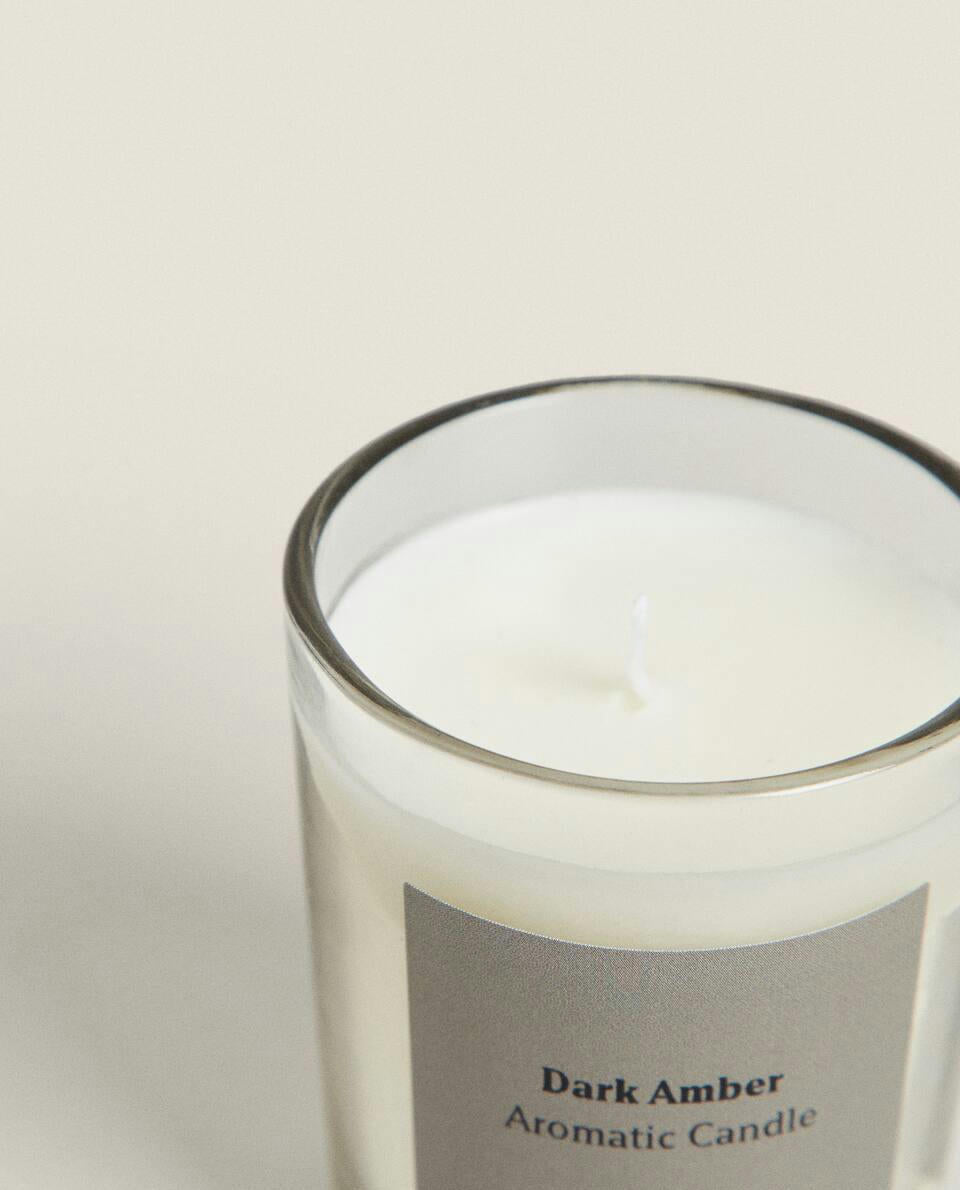 VELAS AROMÁTICAS DE ÁMBAR OSCURO 