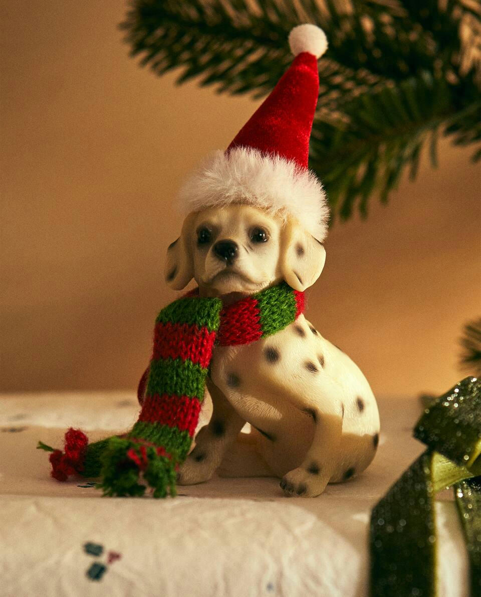 DECORACIÓN NAVIDEÑA DE RESINA DÁLMATA 