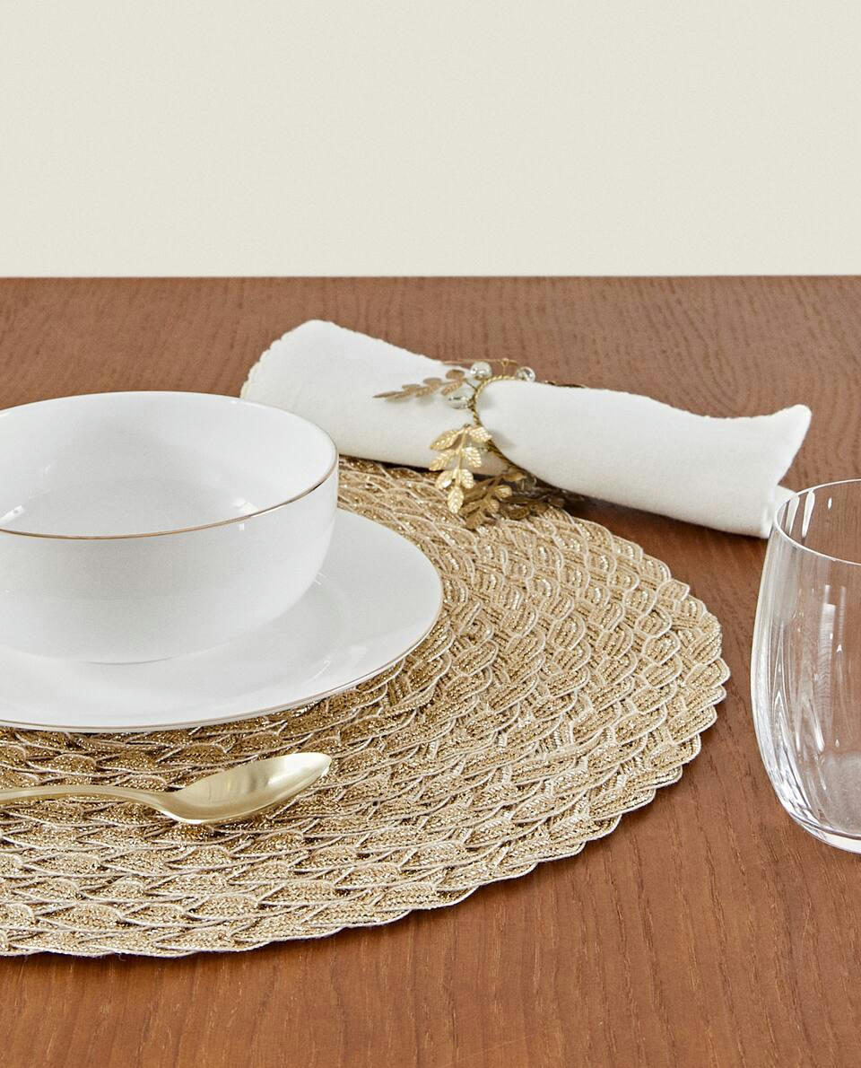 CONFEZIONE DI TOVAGLIETTE NATALIZIE INTRECCIATE (CONFEZIONE DA 2) 