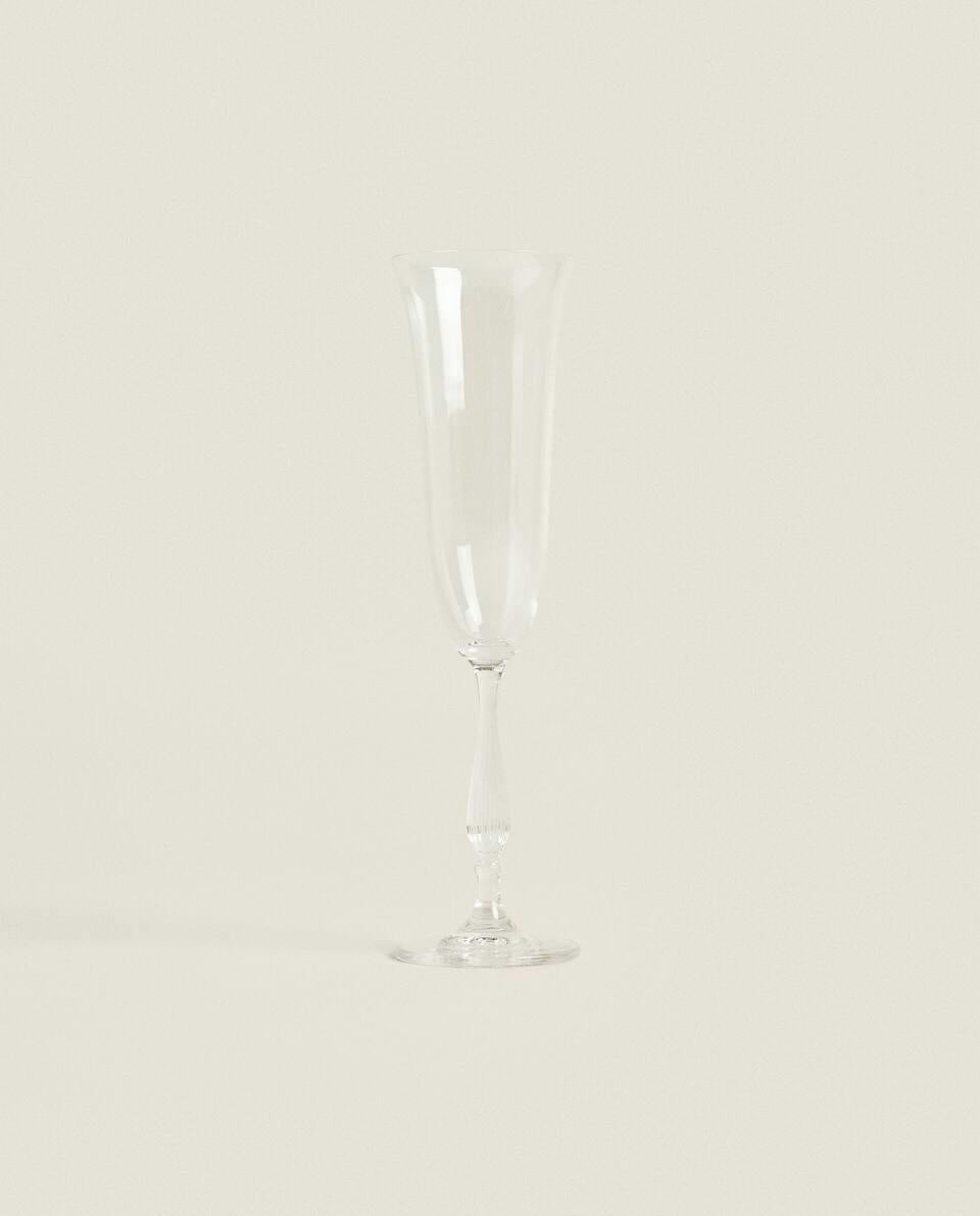PLAIN CRYSTALLINE FLUTE GLASS