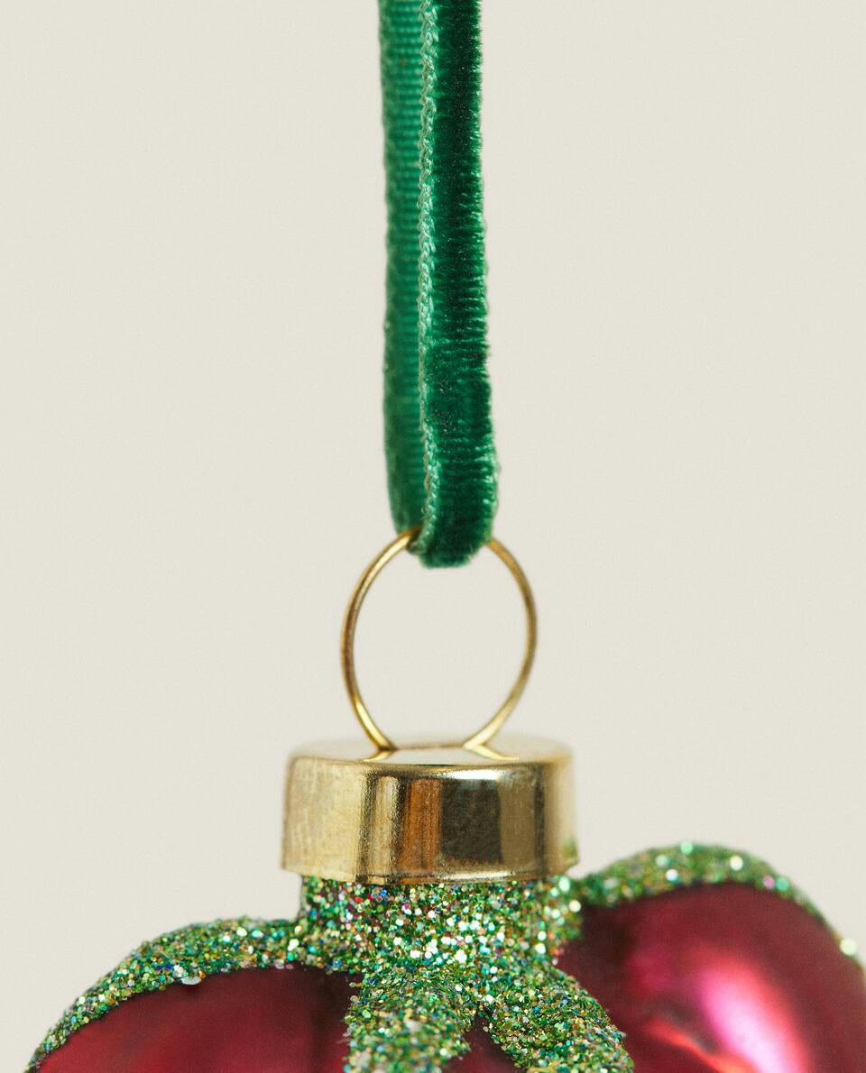 CONFEZIONE DI DECORAZIONI NATALIZIE A FORMA DI VERDURA (CONFEZIONE DA 6) 