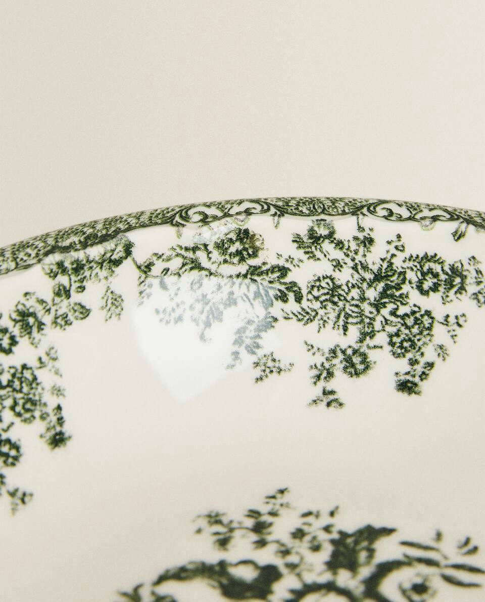 CUENCO DE LOZA FLORAL 