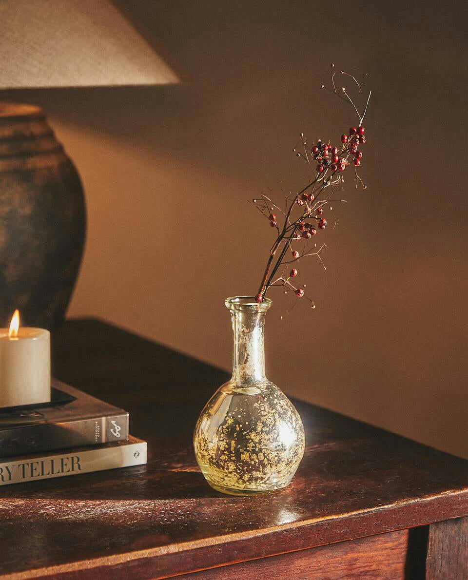 VASO DI VETRO MERCURIZZATO DI NATALE 