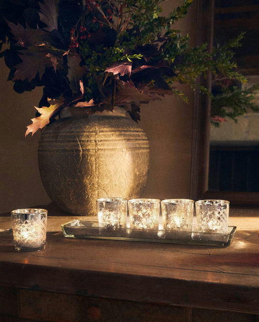 PORTAVELAS DE VIDRIO CUADRADO 