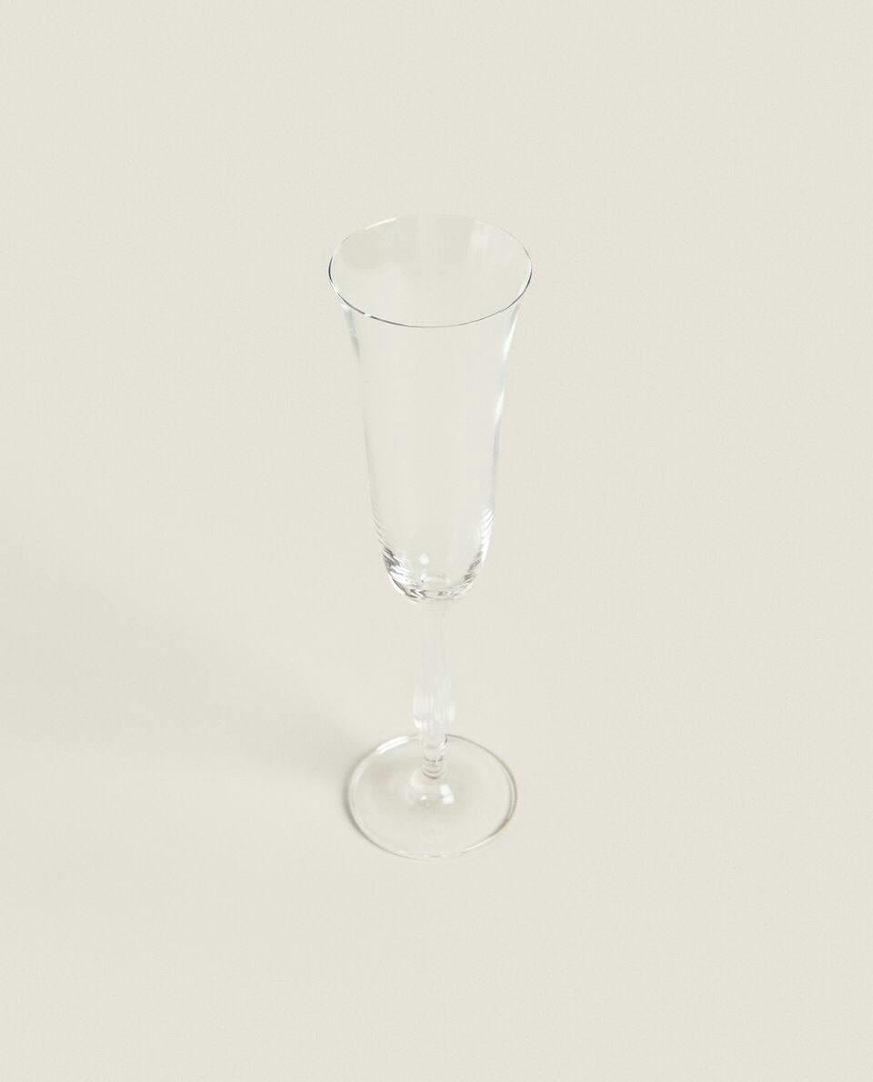 PLAIN CRYSTALLINE FLUTE GLASS