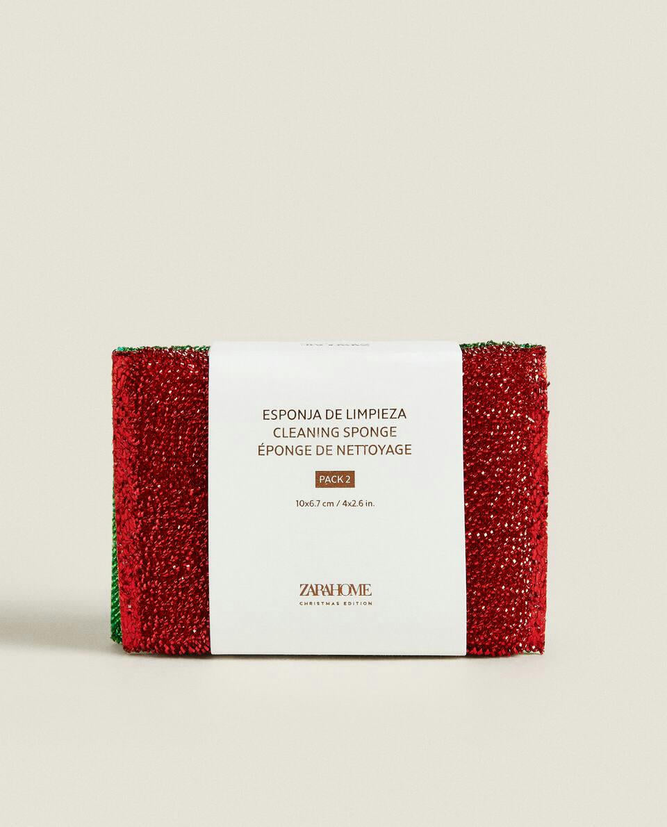 CONFEZIONE DI SPUGNE NATALIZIE (CONFEZIONE DA 2) 