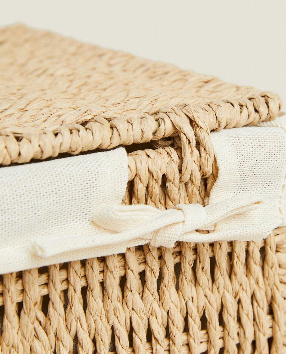 CESTINO CON FODERA IN TESSUTO 