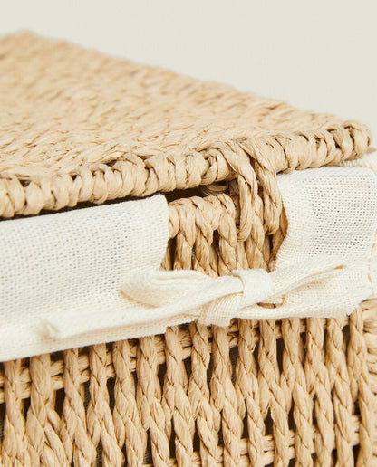 CESTINO CON FODERA IN TESSUTO 