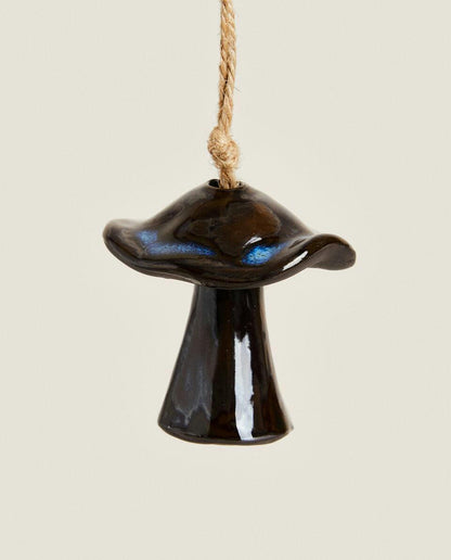 DECORAZIONE NATALIZIA A FORMA DI FUNGO IN CERAMICA 