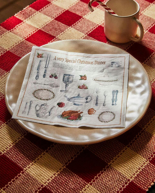 CONFEZIONE DI TOVAGLIOLI DI CARTA PER NATALE (CONFEZIONE DA 20) 