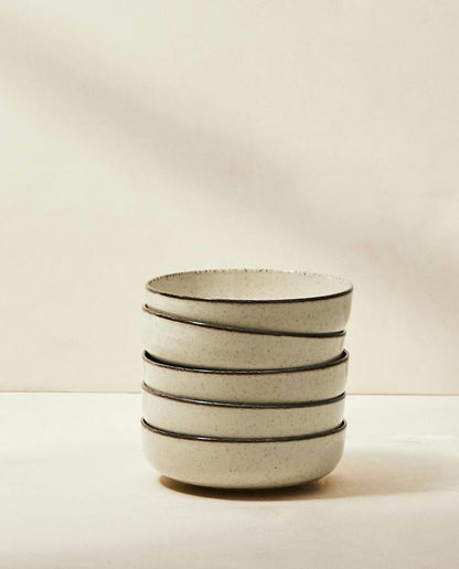 CIOTOLA IN PORCELLANA CON BORDO FINITURA ANTICATA 