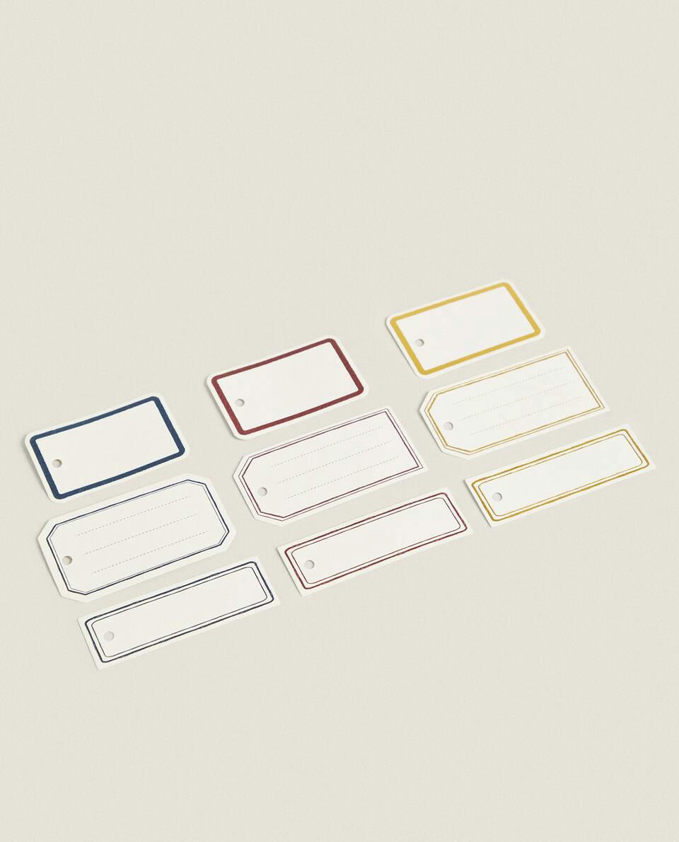 CONFEZIONE DI ETICHETTE REGALO DI NATALE (CONFEZIONE DA 20) 