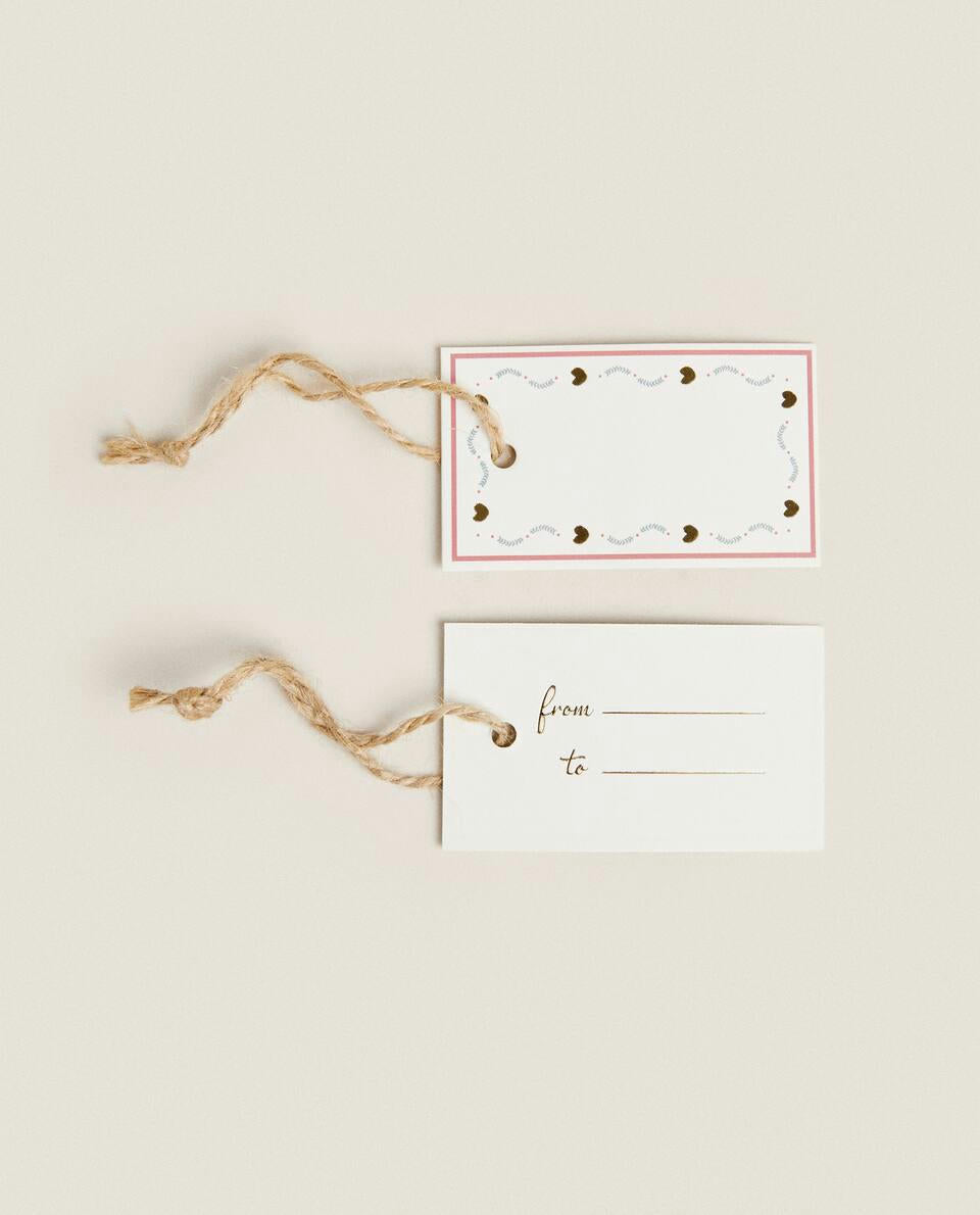 CONFEZIONE DI ETICHETTE REGALO DI NATALE PER BAMBINI (CONFEZIONE DA 12) 