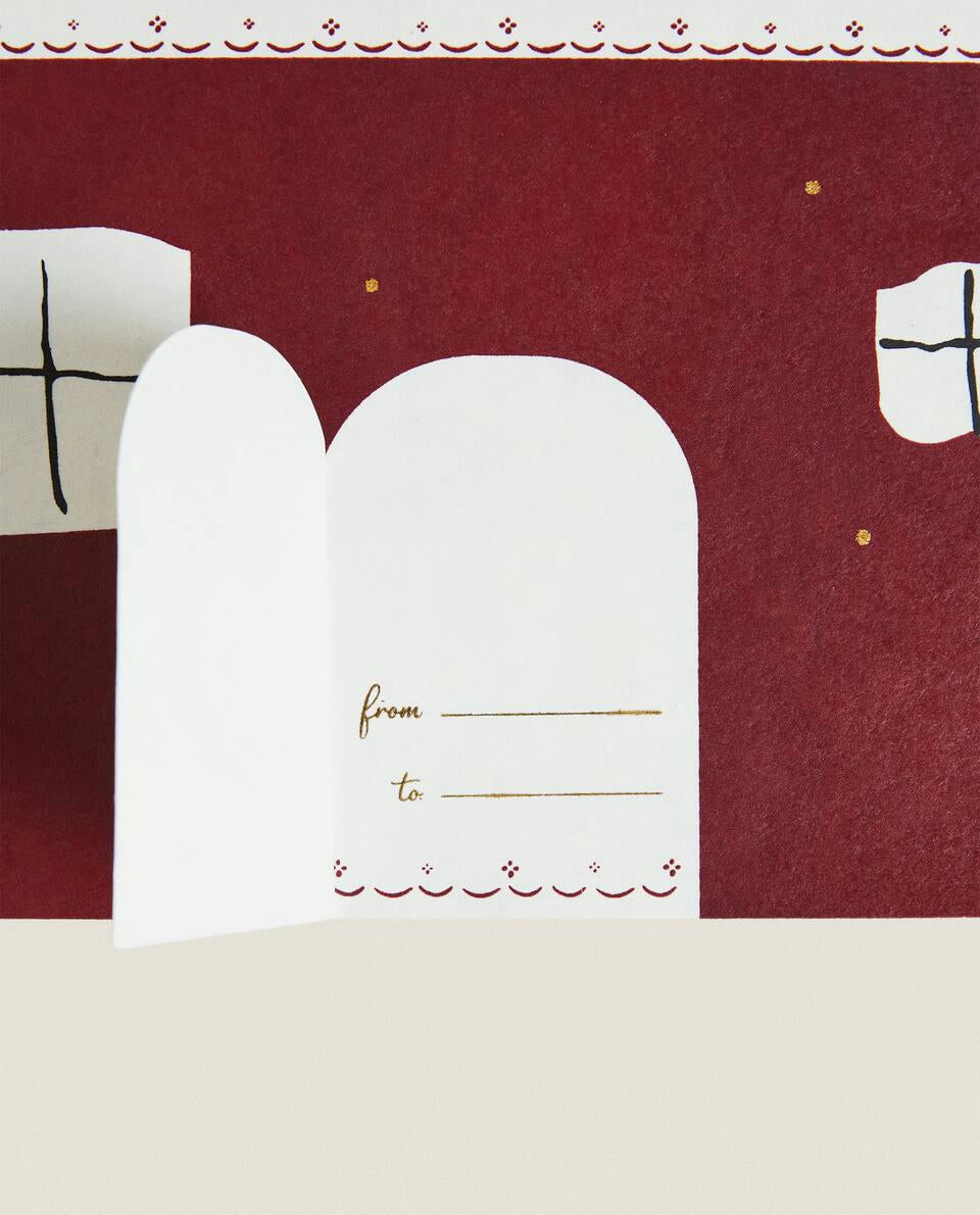 CHILDREN¡¯S CHRISTMAS HOUSE POSTCARD