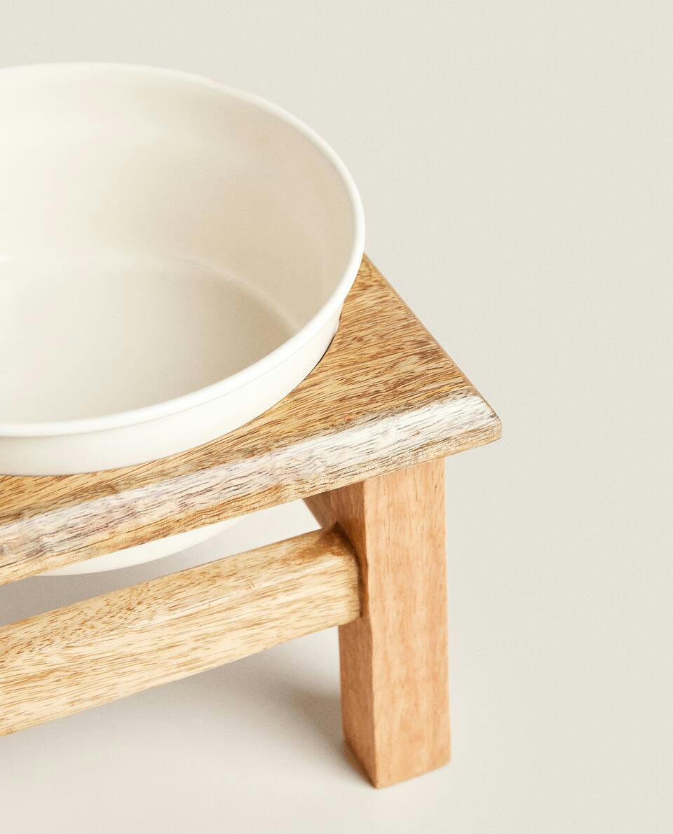 CIOTOLA PER CIBO PER ANIMALI CON SUPPORTO 