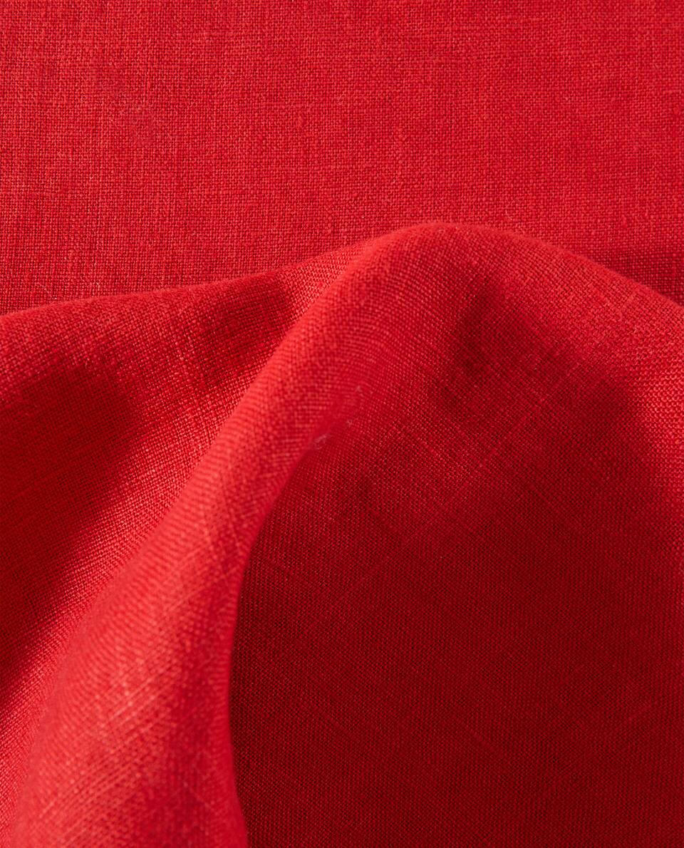 MANTEL NAVIDEÑO DE LINO BORDADO 