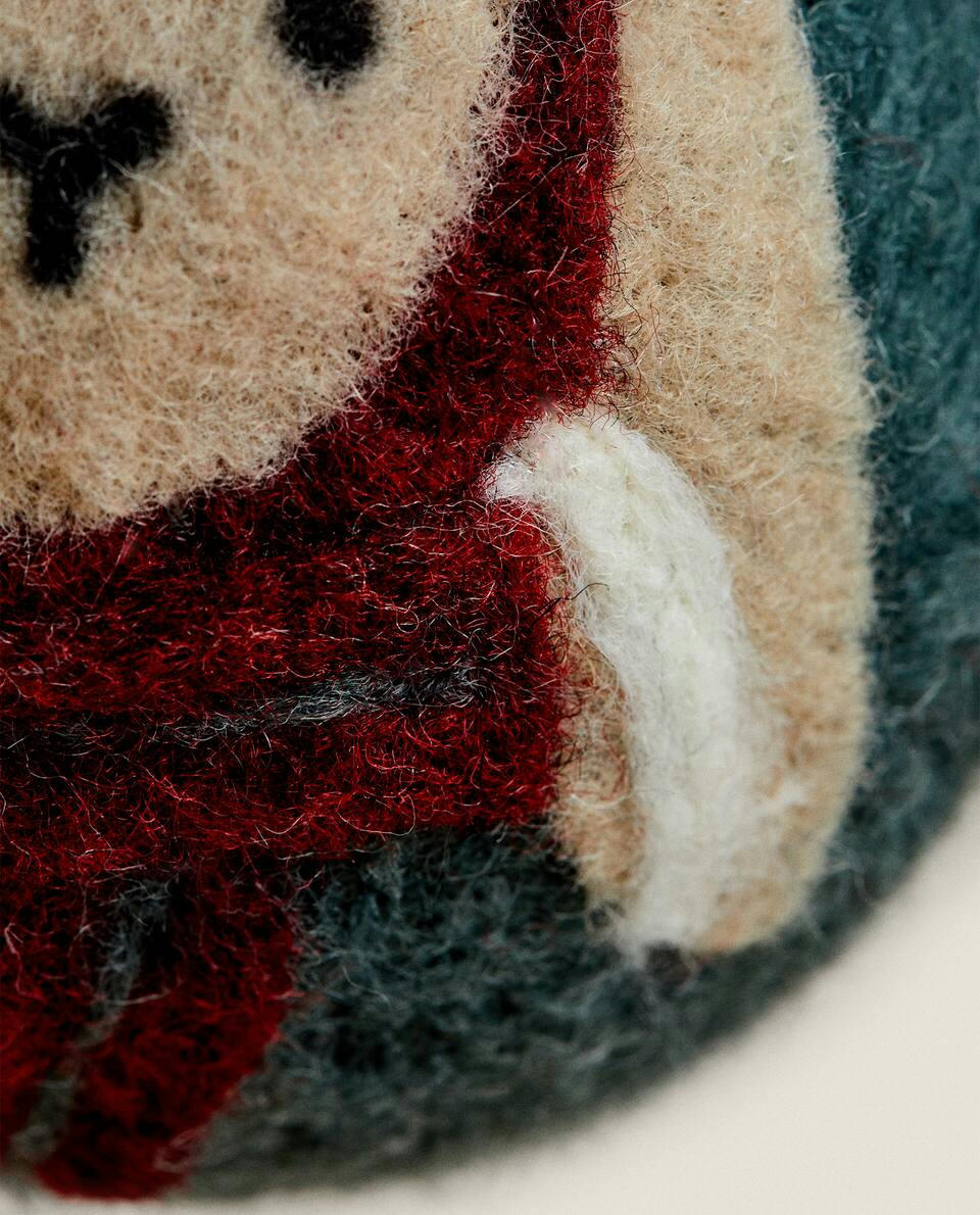 ADORNO NAVIDEÑO DE CONEJO DE FIELTRO 