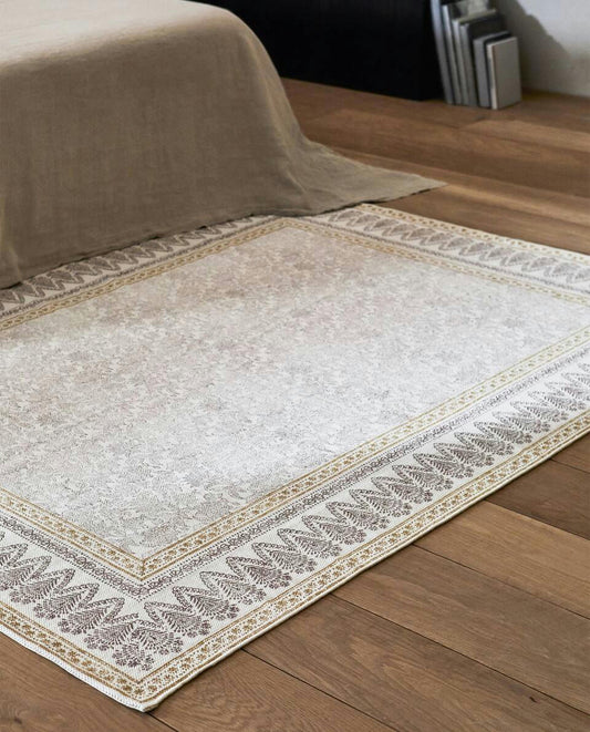 TAPPETO CON STAMPA A BLOCCHI 