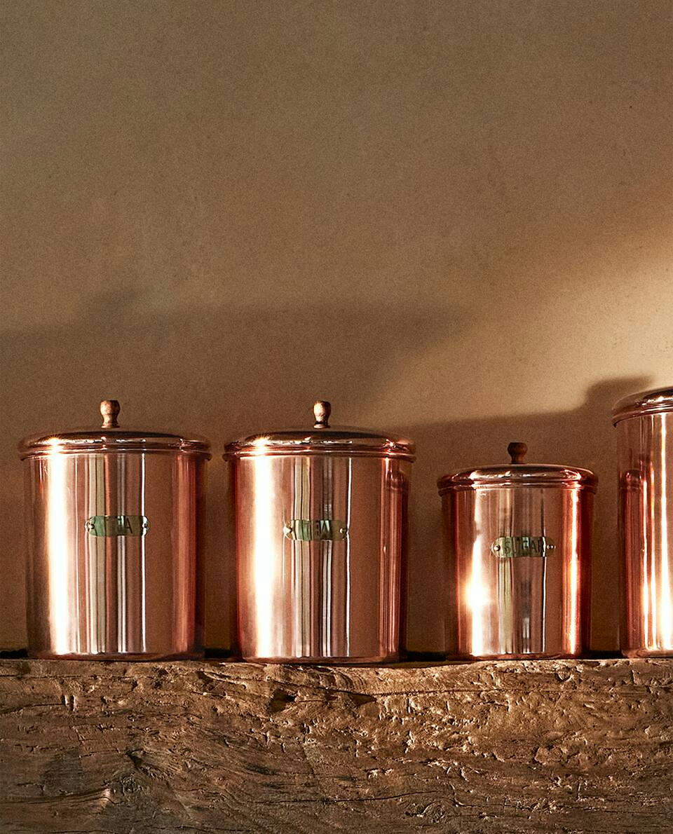 TARRO DE ALMACENAMIENTO DE COBRE 