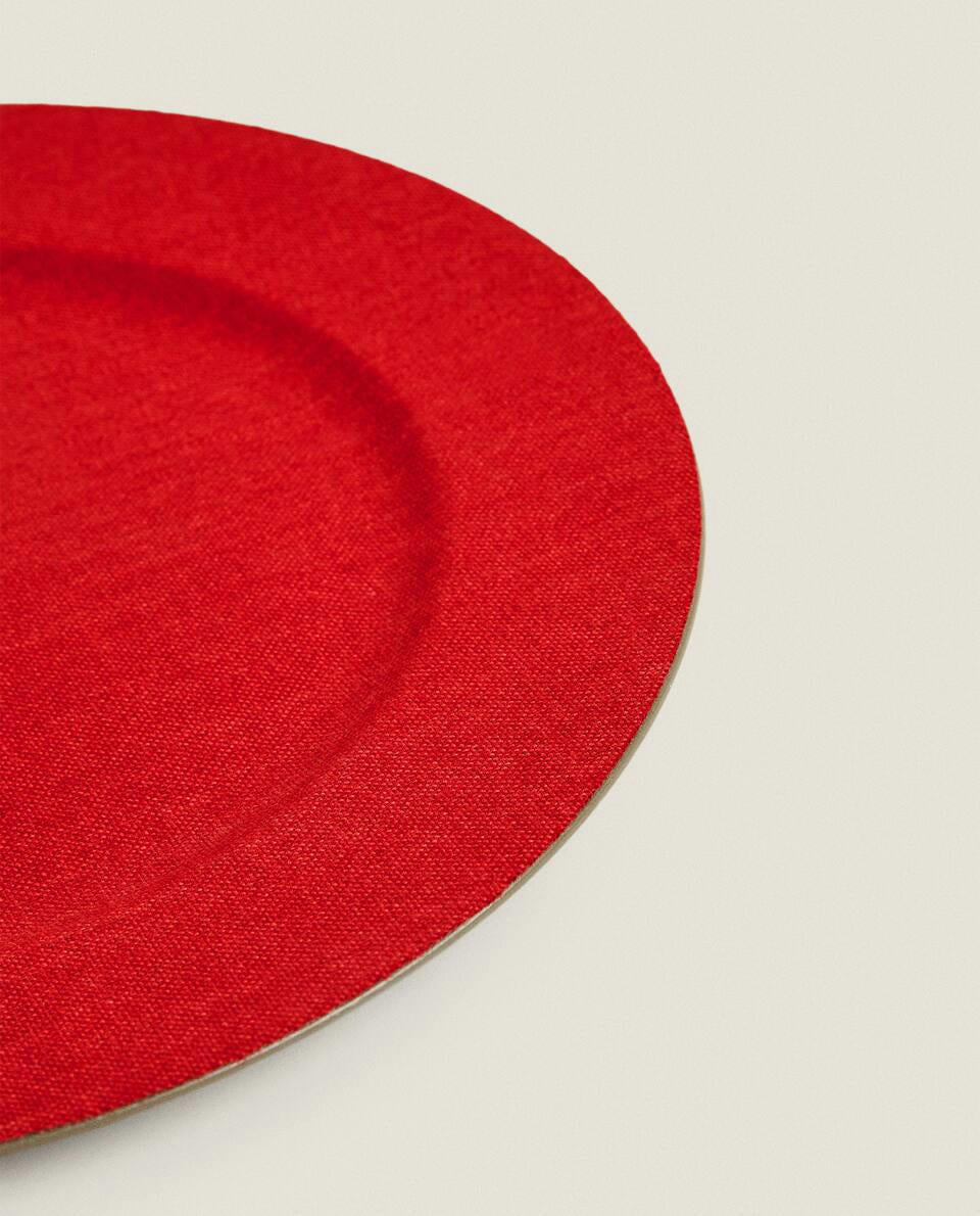 PLATO DE SERVICIO DE YUTE NAVIDEÑO 