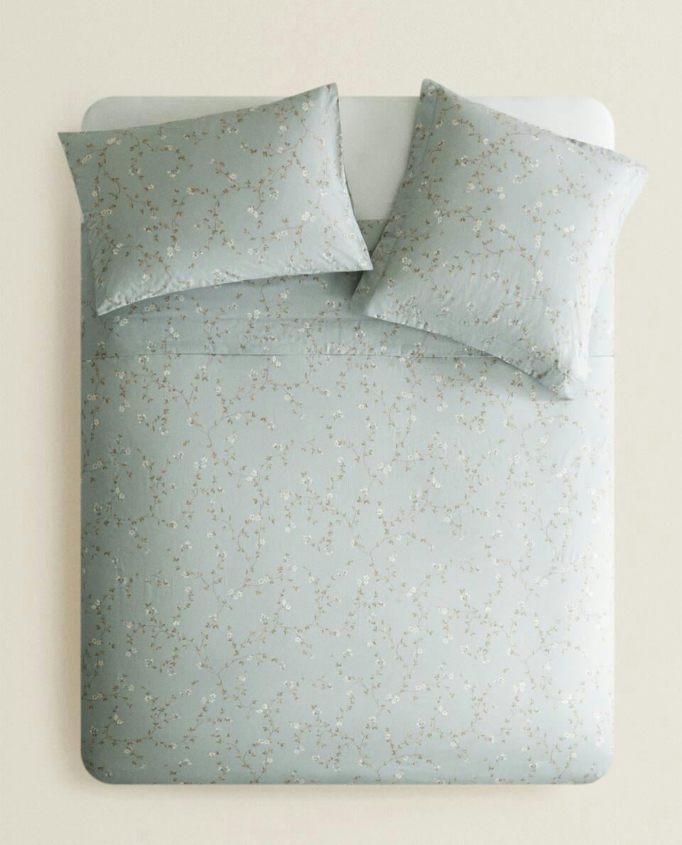 FLORAL PRINT DUVET COVER