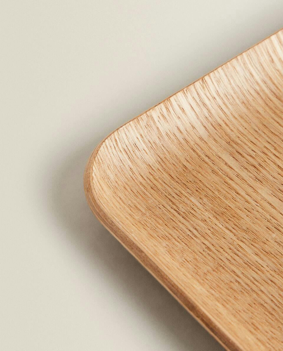 VASSOIO RETTANGOLARE IN LEGNO ANTISCIVOLO 