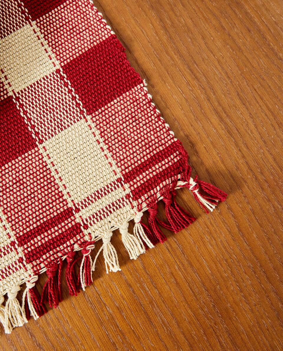 PACK OF CHECK CHRISTMAS PLACEMATS (PACK OF 2)