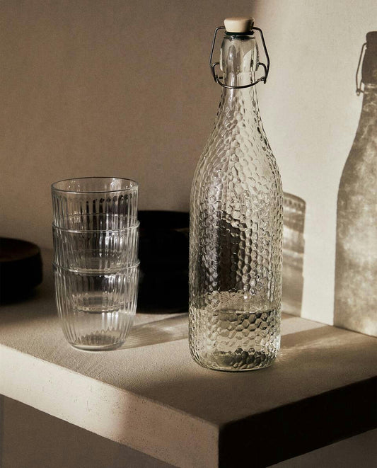 BOTTIGLIA CON TAPPO IN CERAMICA 