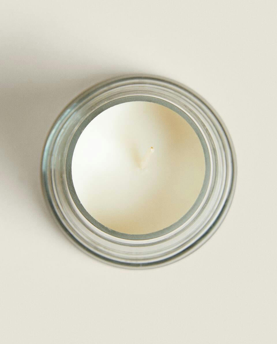 CANDELA DECORATIVA IN VETRO A FORMA DI CAMPANA DI NATALE 