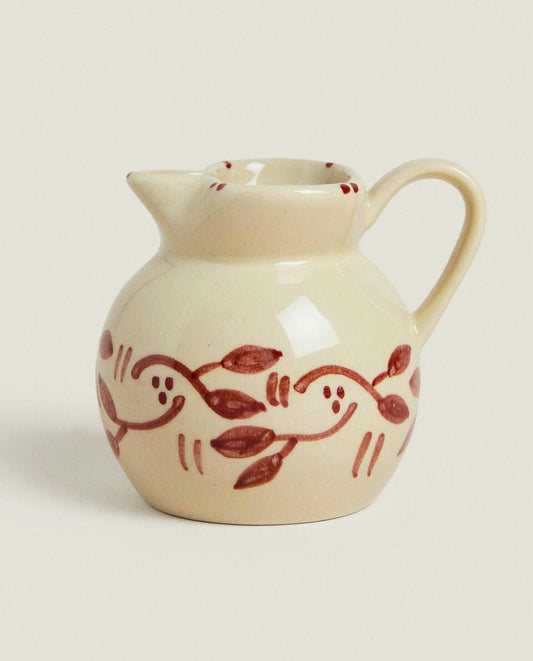 JARRA NAVIDEÑA DE CERÁMICA PINTADA 