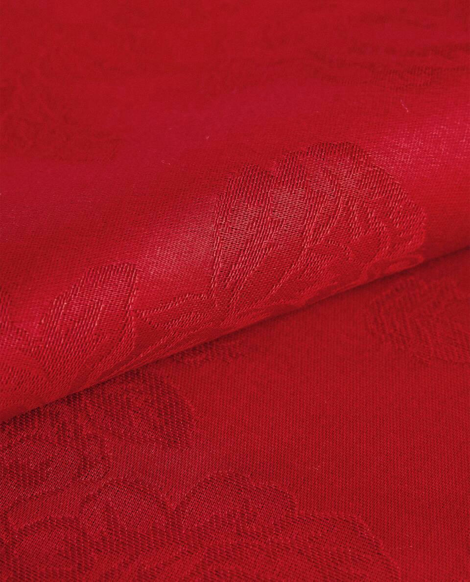 PAQUETE DE SERVILLETAS JACQUARD FLORALES NAVIDEÑAS (PAQUETE DE 2) 