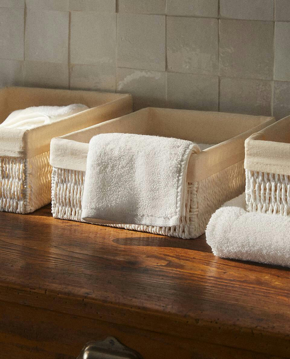 CESTA INTERIOR DE TELA RECTANGULAR 