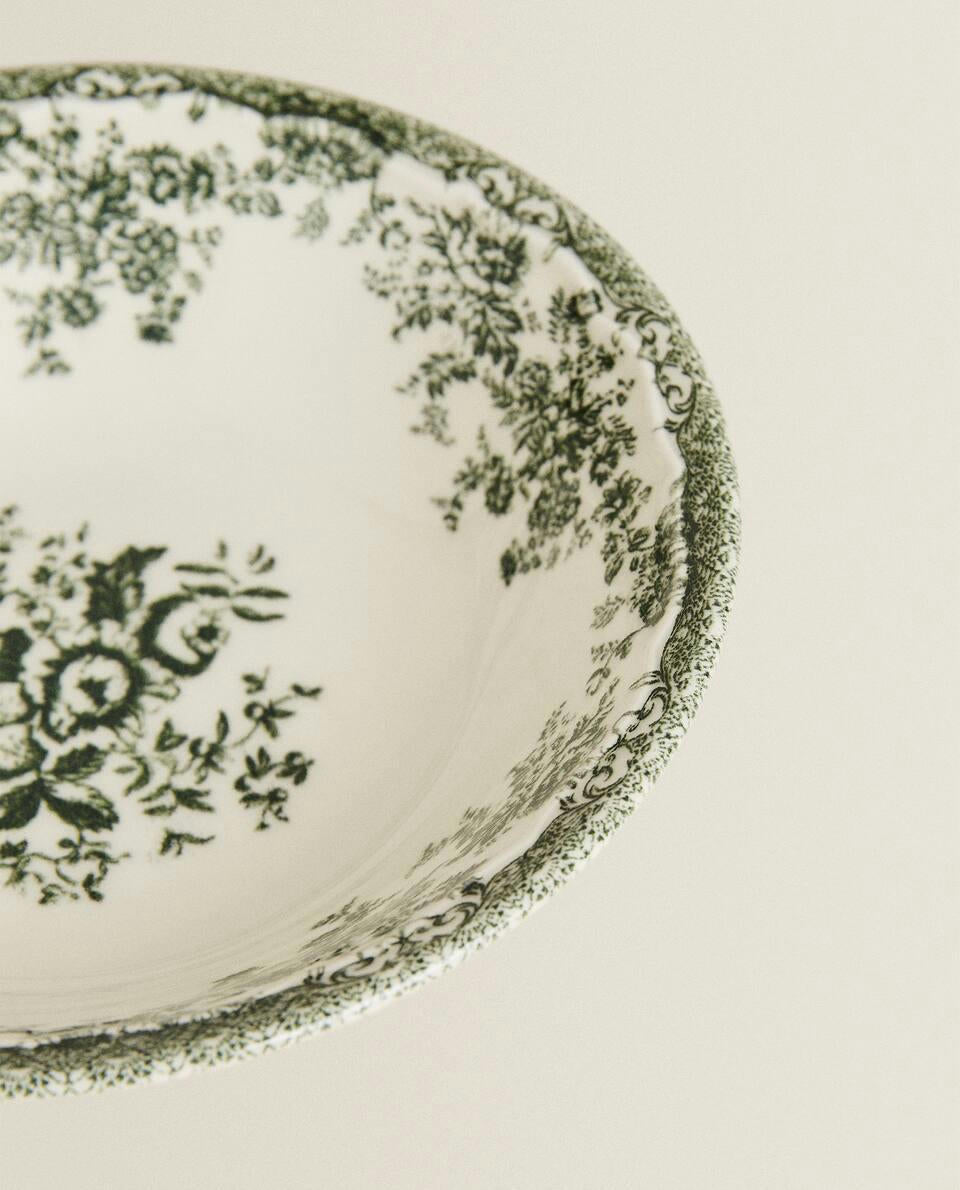 CUENCO DE LOZA FLORAL 