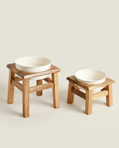 CIOTOLA PER CIBO PER ANIMALI CON SUPPORTO 